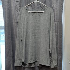 Jones New York Charcoal Long Sleeve Tee